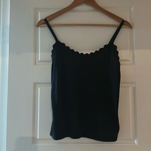 NWT J Crew Scalloped Blank Tank